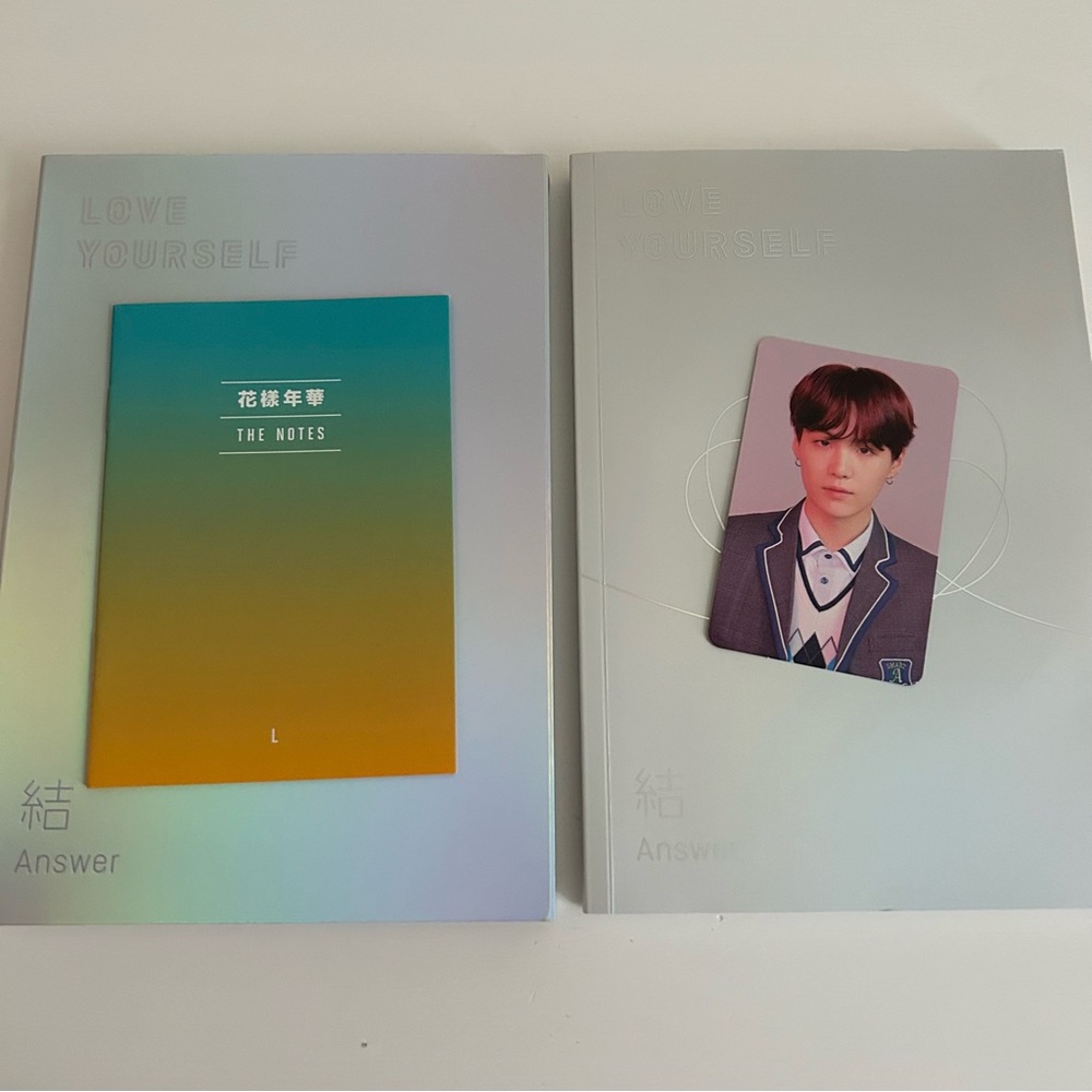 BTS Love Yourself Answer L Version Album with Yoongi Suga Photocard